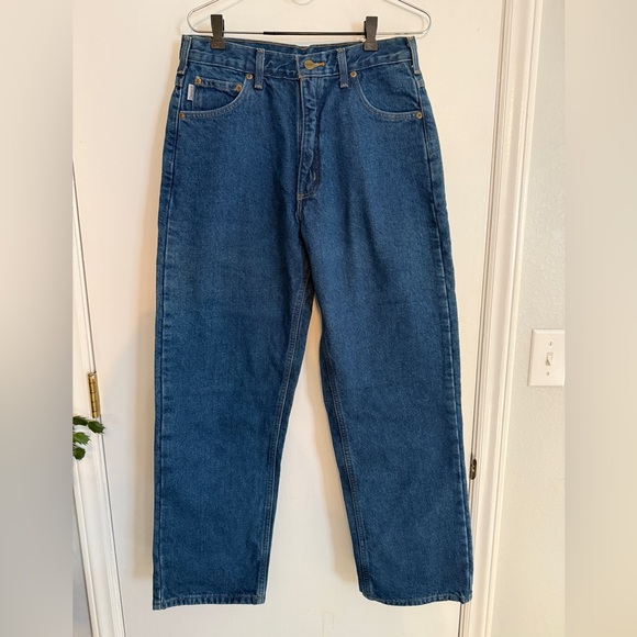 Carhartt Men's Relaxed Fit Denim Jeans - Deep Blue - Picture 1 of 7